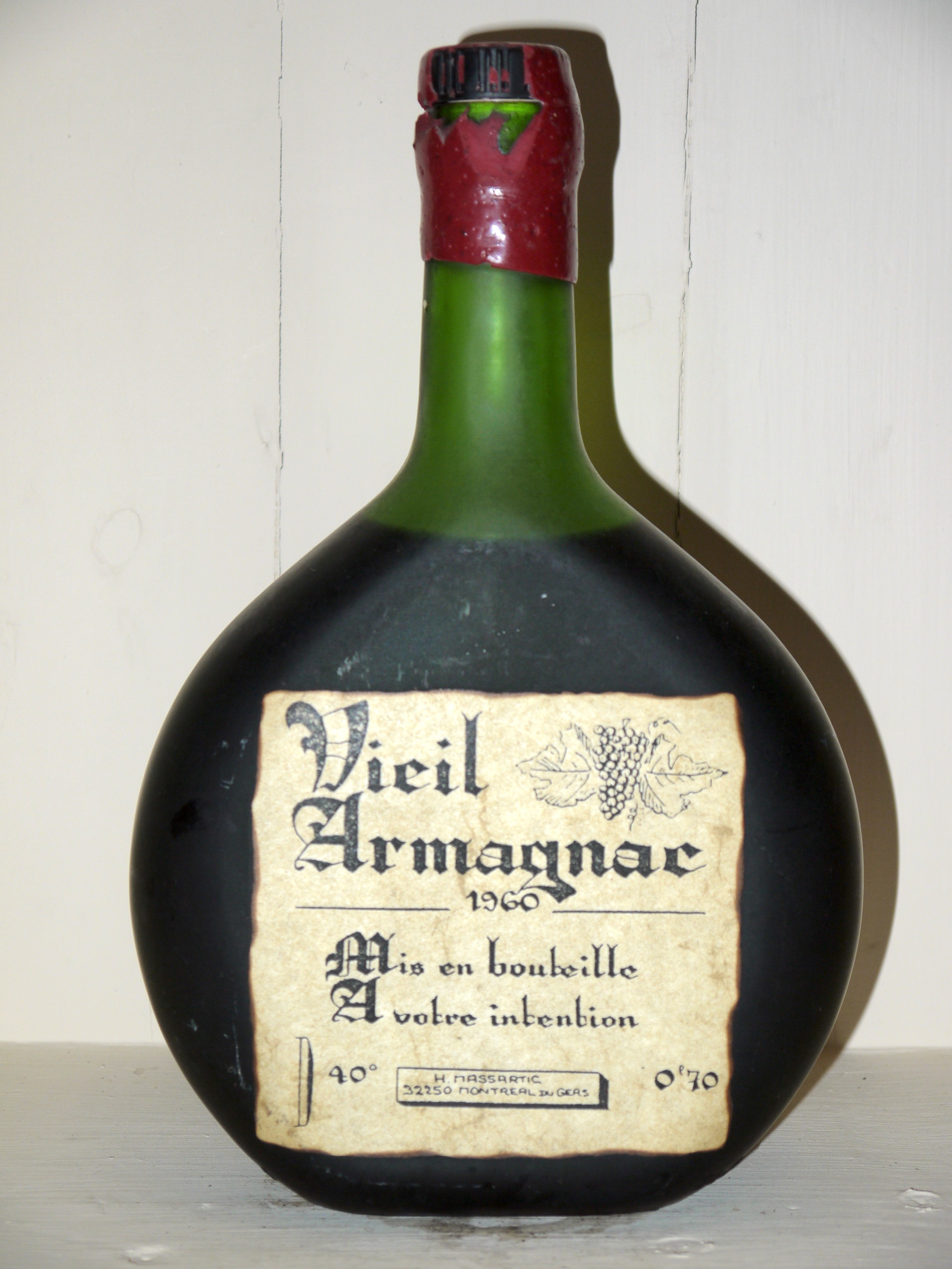 Vieil Armagnac 1960 Massartic - great wine Bottles in Paradise