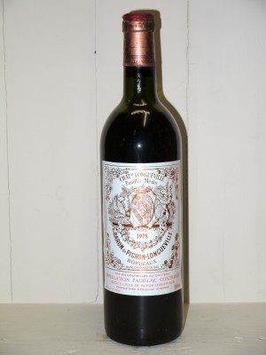 Château Pichon Longueville 1978 Baron de Pichon Longueville