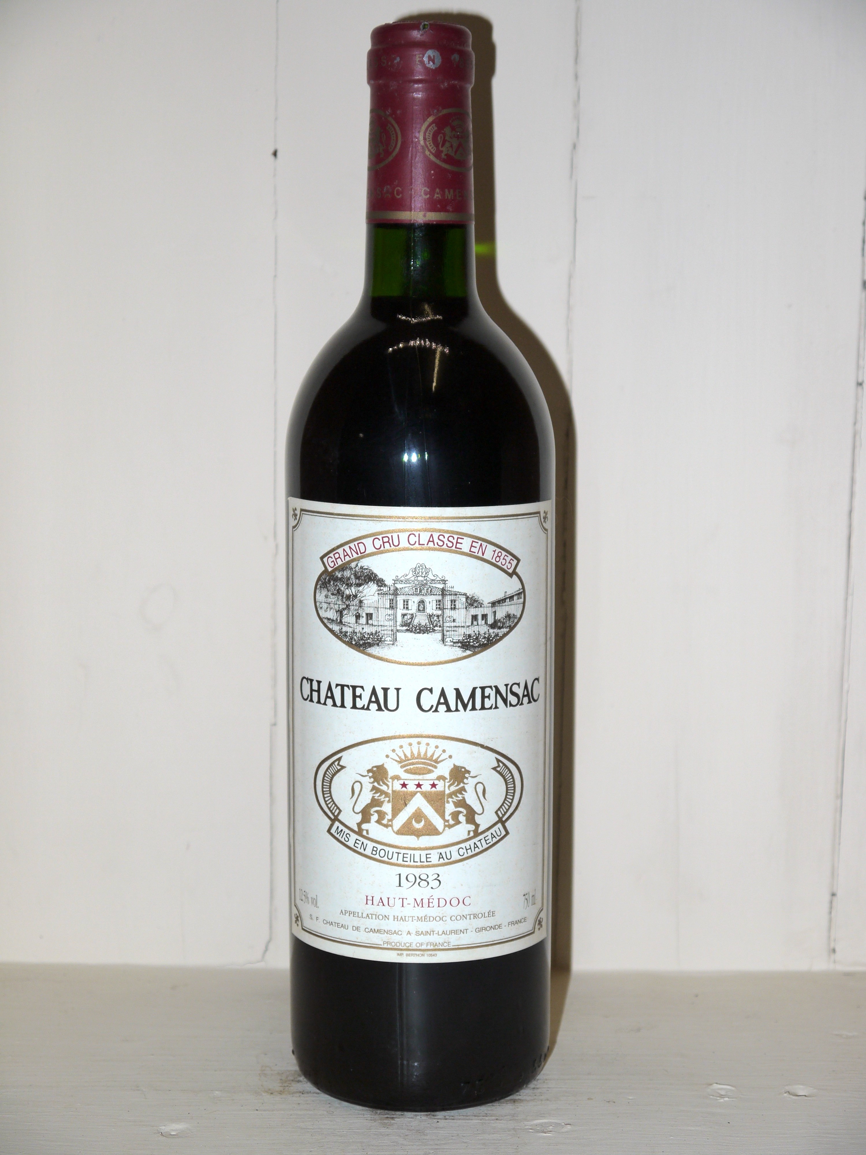 Château Camensac 1983 - great wine Bottles in Paradise | Au Droit