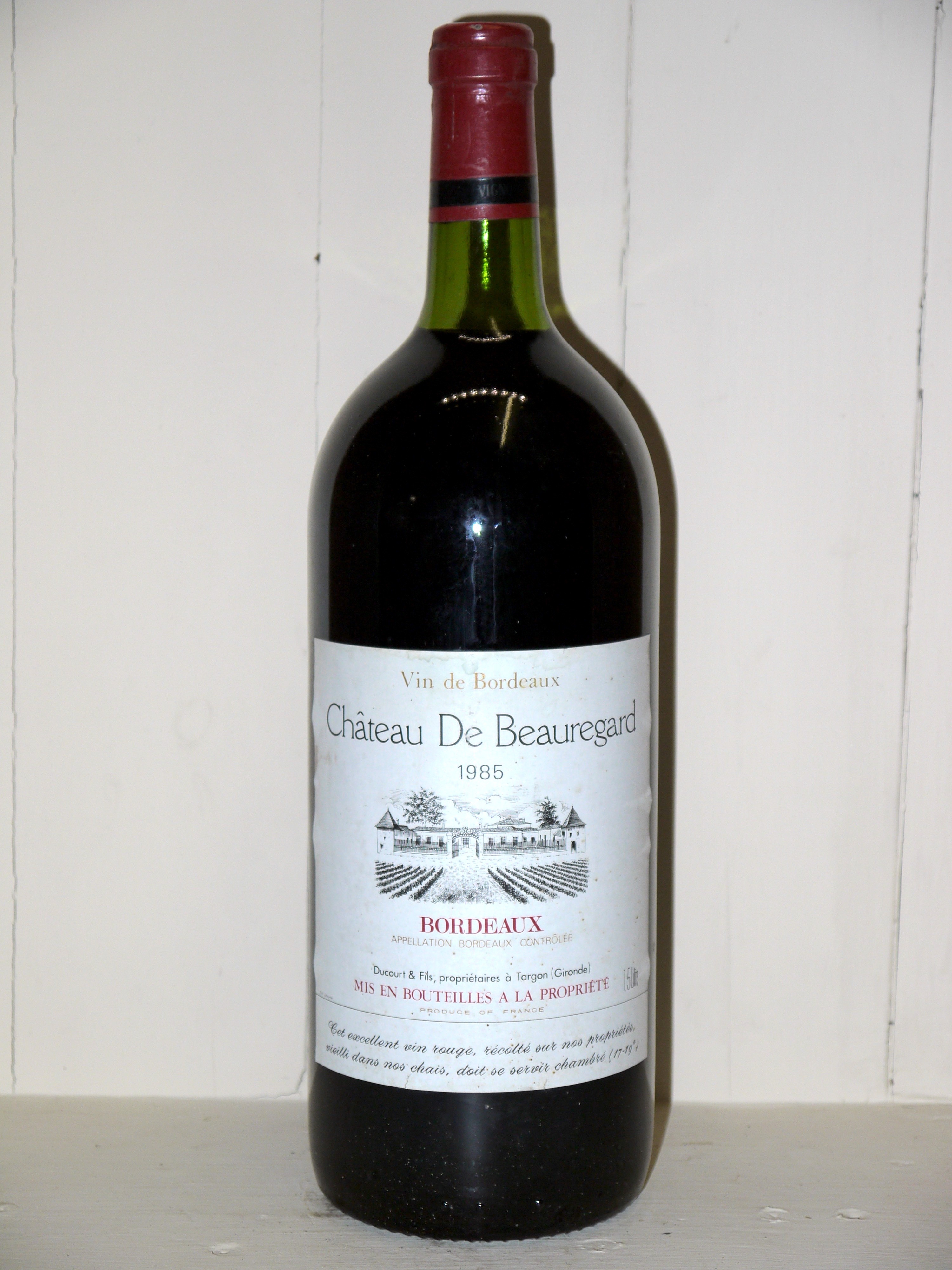 Vin rouge - Bourgogne - Domaine du Beauregard - Hautes Côte de