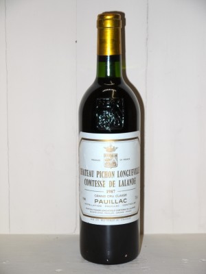  Château Pichon Longueville 1987 Comtesse de Lalande