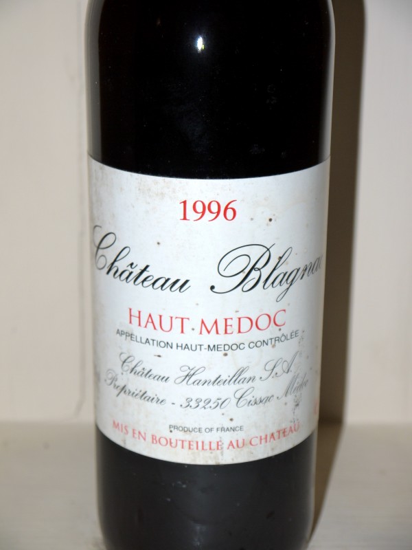 Château Blagnac 1996 - Droit wine de great | Au 1996 Bouchon