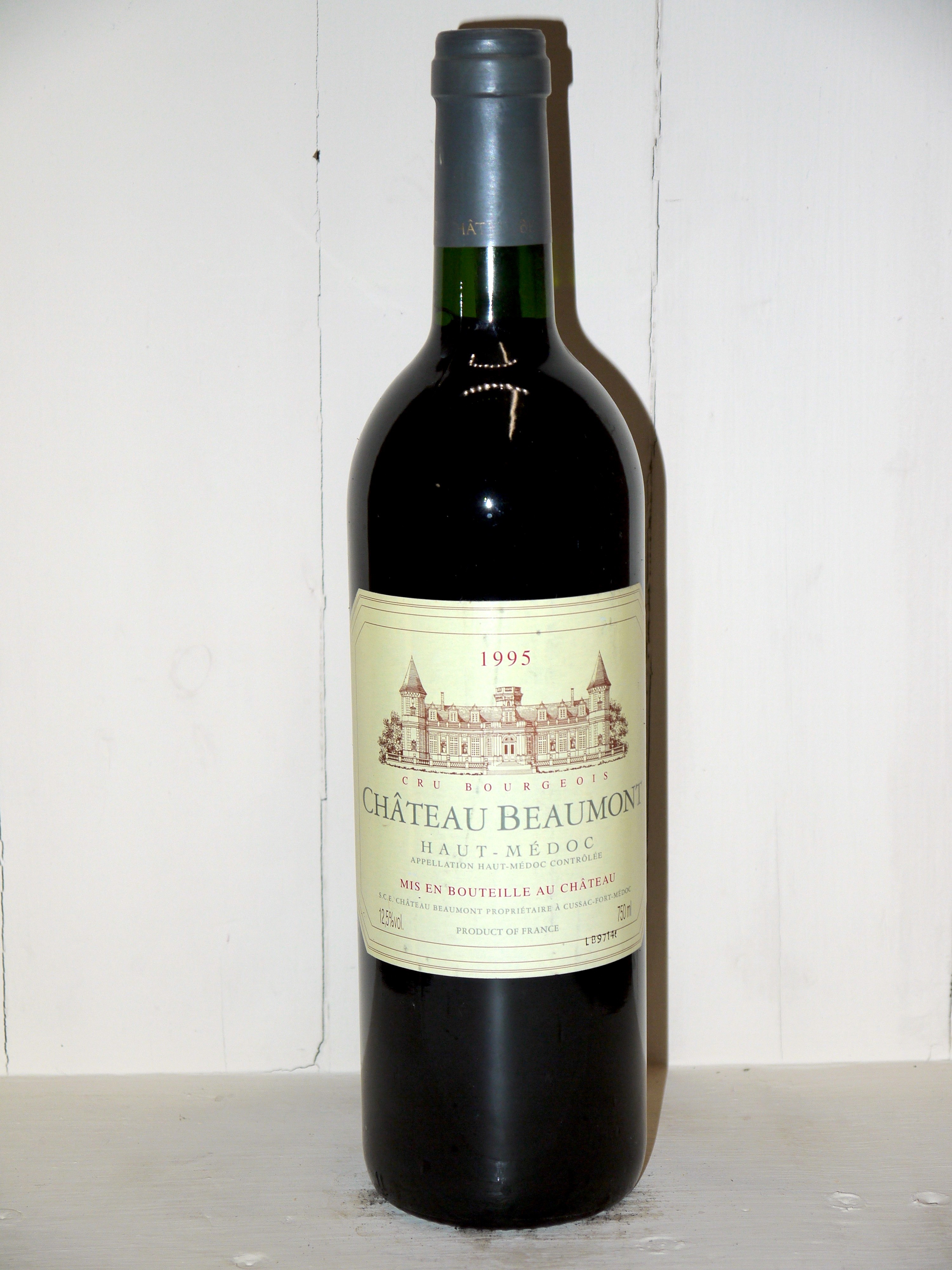 Ch teau Beaumont 1995 great wine Bottles in Paradise Au Droit