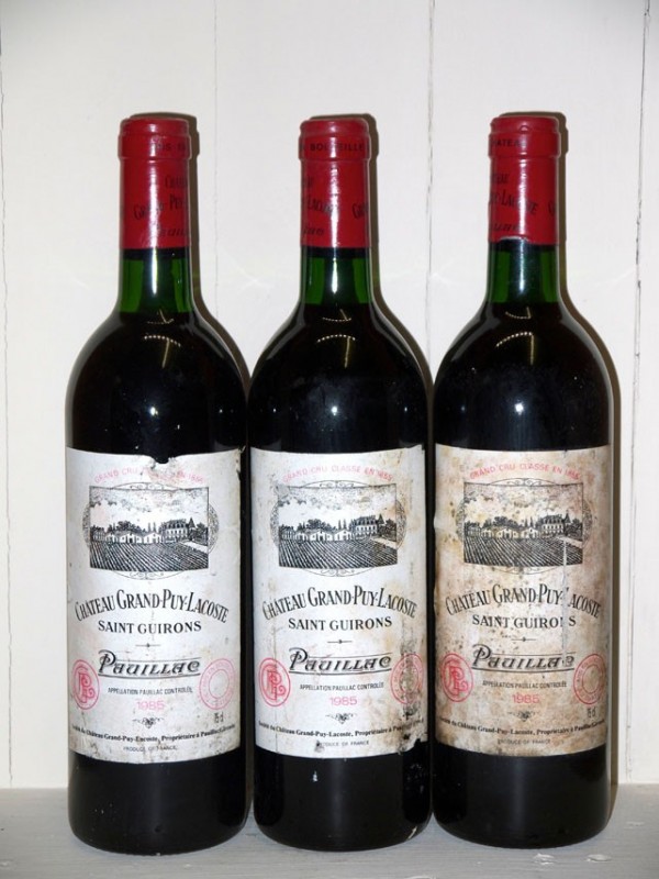 Revision Claire Rettelse Château Grand Puy Lacoste 1985 - great wine Bottles in Paradise | Au Droit  de Bouchon