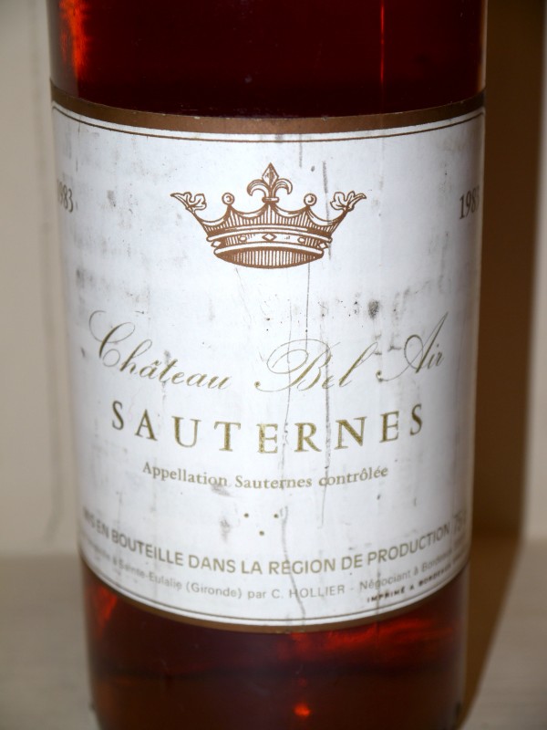 Château Bel Air 1983 - great wine Bottles in Paradise | Au Droit de Bouchon
