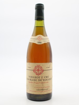 Grands vins Clos Vougeot Vougeot 1er Cru 1986 "Clos Blanc de Vougeot" L'Héritier-Guyot