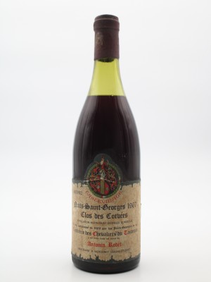 Nuits-Saint-Georges 1967 Clos des Corvées Confrérie des Chevaliers du Tastevin Antonin Rodet