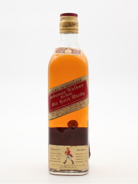 Johny Walker Red Label Années 70 Demi Bouteille