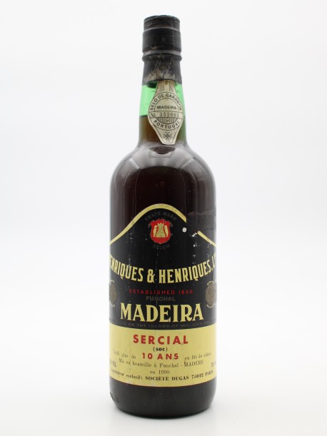 Madeira Sercial 10ans d'âge Henriques Années 60