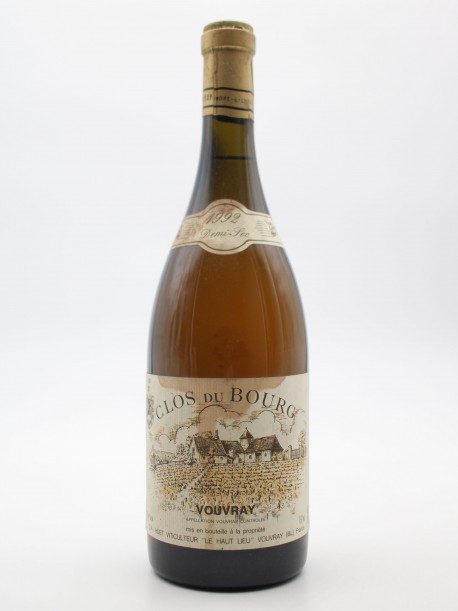 Clos du Bourg 1992 Demi-Sec Domaine Huet