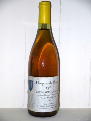  Meursault-Charmes Hospices de Beaune 1981 cuvée Albert-Grivault