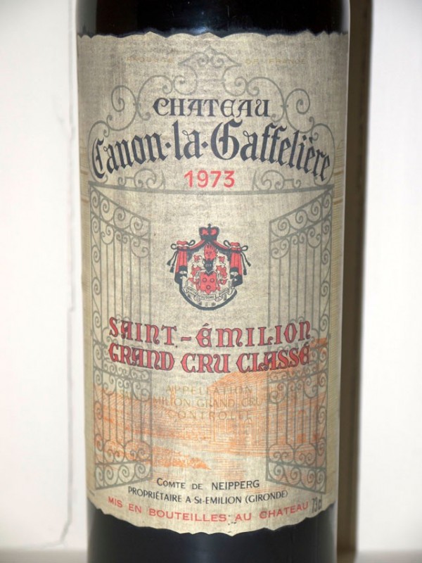 Château Canon-la-Gaffelière 1973 - great wine Bottles in Paradise | Au ...