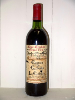  Château Guillemin La Gaffelière 1981