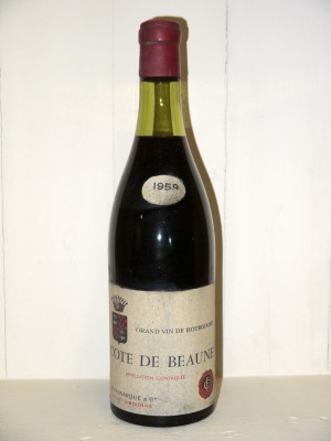 Côte de Beaune 1959 Fauvarque