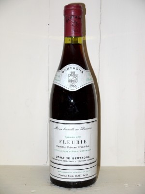 Fleurie 1966 Domaine Château Grand-Pré Domaine Bertagna