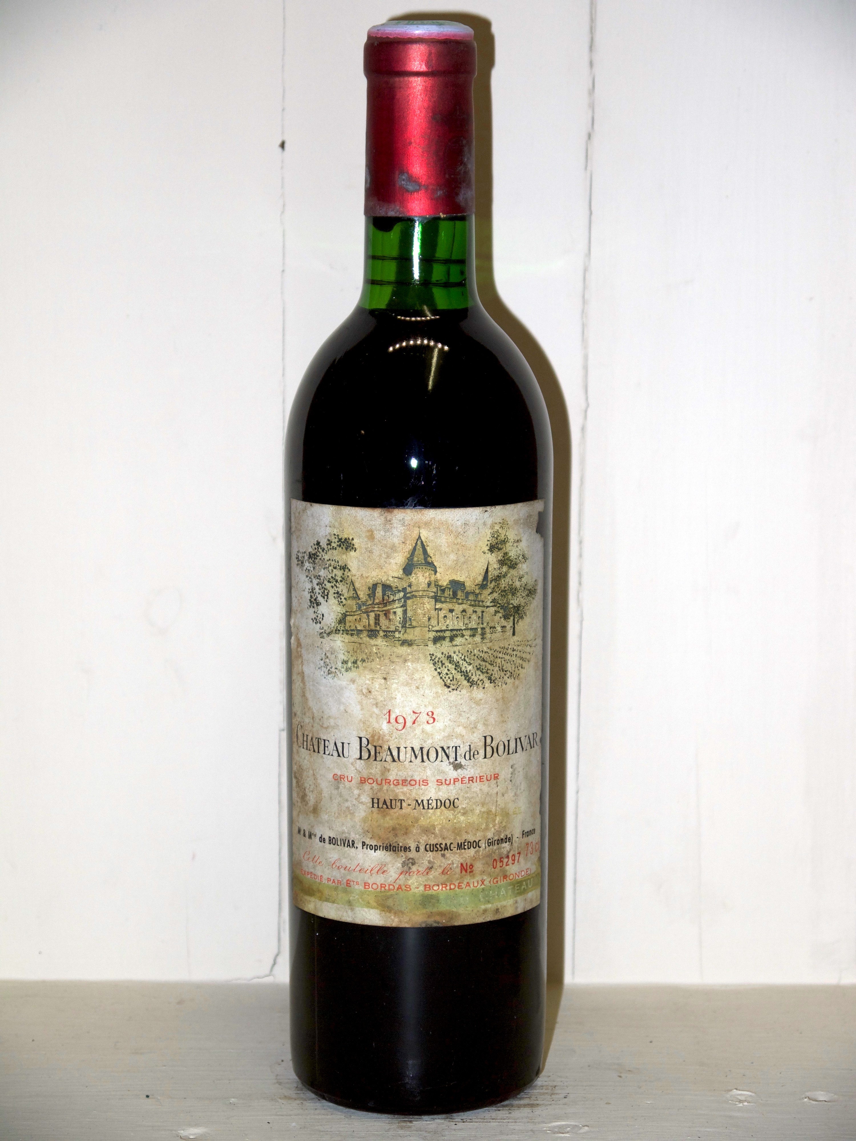 Ch teau Beaumont de Bolivar 1973 great wine Bottles in Paradise